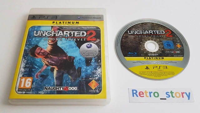 UNCHARTED 2 AMONG thieves Platinum - Jeu PAL FR Sony PS3 - Complet en boîte EUR 7,99 - FR