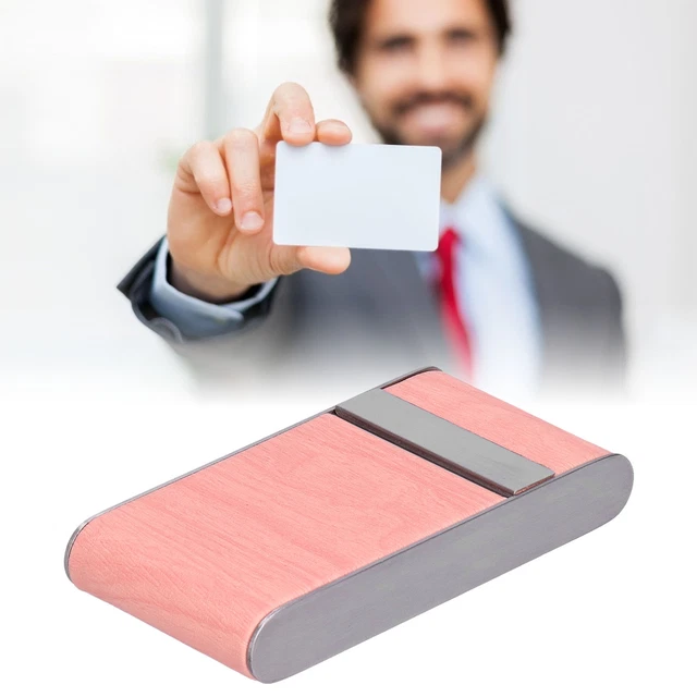 (pink)Cigarette Case For Women Metal Cigarette Case Portable UltraThin Small