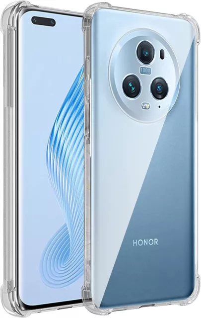 For Honor Magic 4/5 Pro 5G Lite Case, Clear Silicone  Shockproof Gel Phone Cover