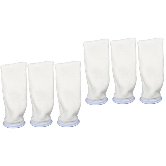 6 chaussettes filtrantes sacs en coton pour filtre porte-chaussette filtrante