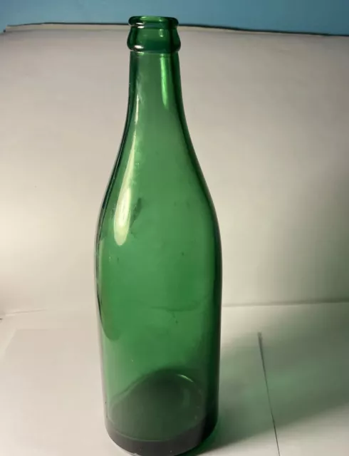 Vintage Glass Crown Top Bottle