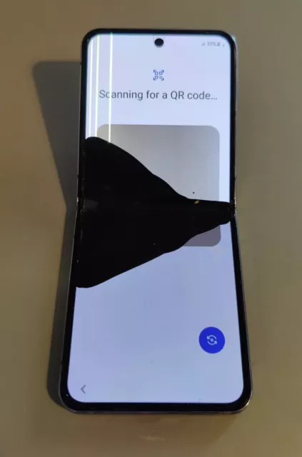 Samsung Galaxy Z Flip 4 SM-F721B 128GB Blue (Unlocked) BROKEN SCREEN