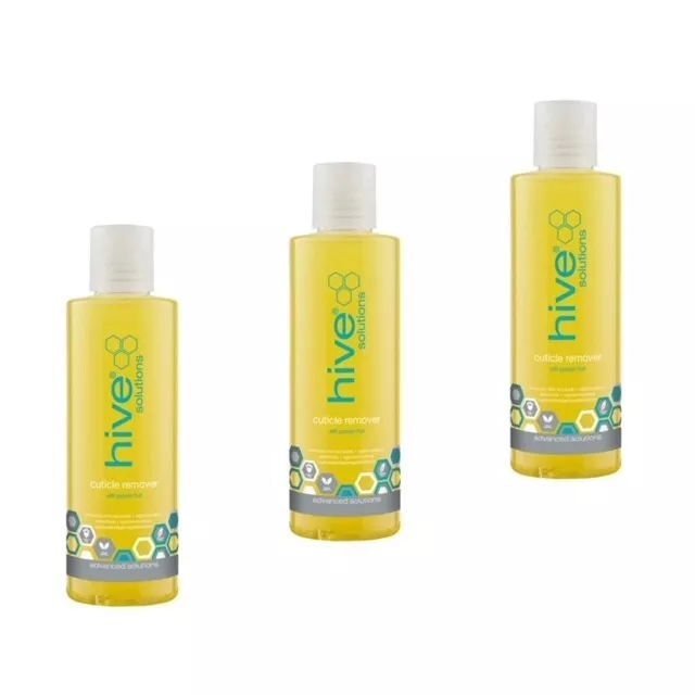 Hive Of Beauty Cuticle Remover with Passion Fruit 200ml TRIPLE PACK