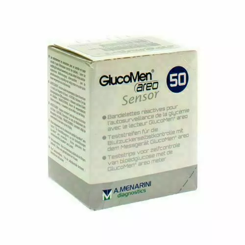 GlucoMen Areo Glucose Diabetic Test Strips - 50 Count