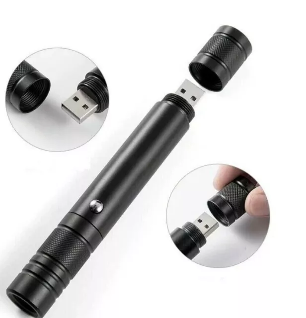 Infrared 980nm 5mW Focusable IR Laser flashlight USB Charger Anti-Counterfeiting