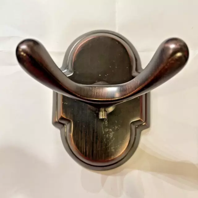 JVJ Hardware ~ Old World Bronze ~ Double Bath Robe Coat Wall Hanger Hook ~ 25107