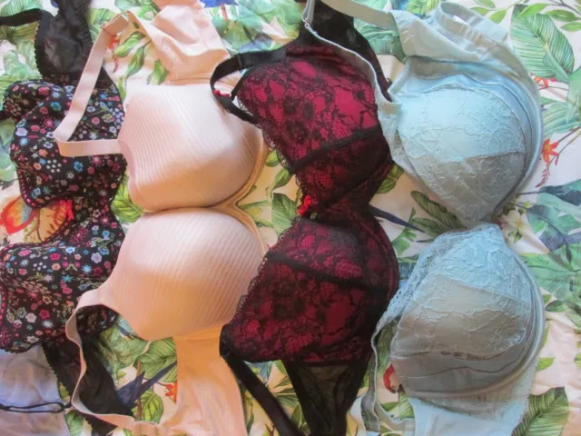 JOB LOT 4 Padded Underwired Bras Size 36G Pour Moi Marks & Spencer