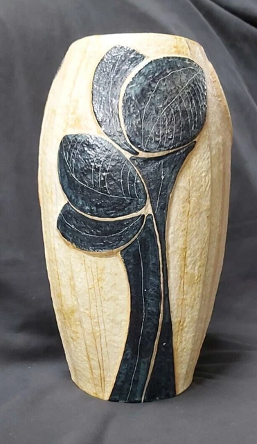 SELTEN, Noomi Backhausen, Soholm Dänemark, 13" große Steinzeugvase 1960er, Søholm