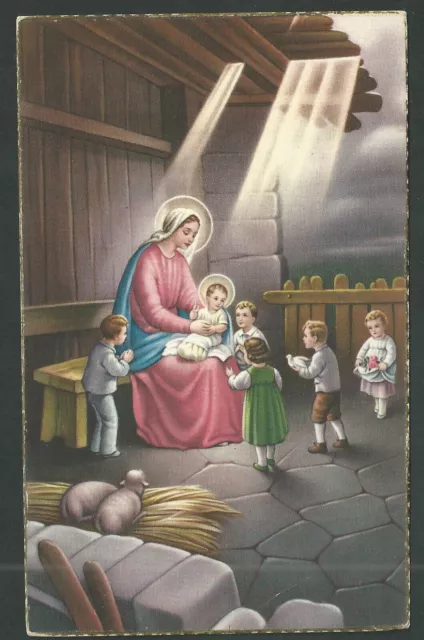 santino postale  antico de la Madonna image pieuse holy card estampa