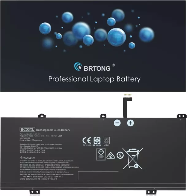 BC03XL Laptop Akku für HP Pro C640 Chromebook | L84182-421/1C1/HSTNN-LB8T