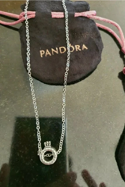 Pandora crown necklace pendant discount