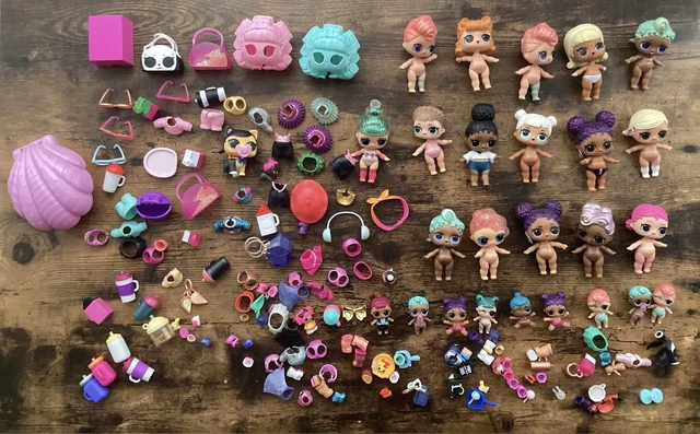 LOL SURPRISE MINI Doll Bundle, Babies And Accessories (25 Dolls Mini ...