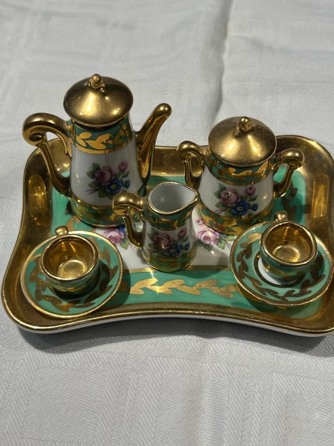 Dînette De Poupée Ancienne Coffret Porcelaine XIXe France Napoléon