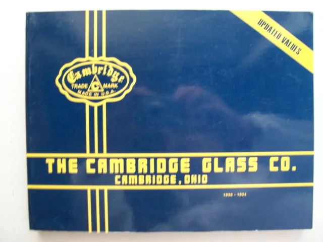 ANTIQUE CAMBRIDGE GLASS PRICE GUIDE COLLECTOR'S BOOK Volume 1 Pictures and Value