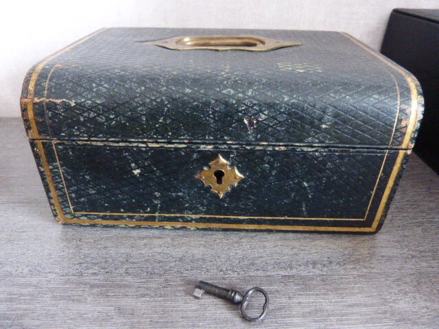 Coffret à Bijoux Ancien Fin 19ème Siècle - À Restaurer, Pièce Vintage, Référence Ap01