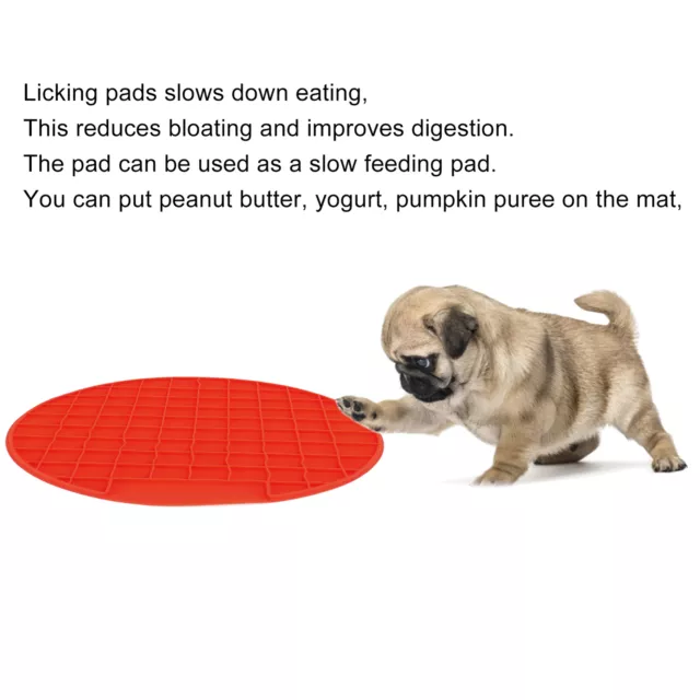 Slow Feeder Mat Easy To Clean Durable Dog Lick Mat For Cats For Dogs