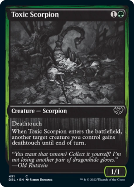 Toxic Scorpion (Silver Screen) FOIL Innistrad: Double Feature - Crimson Vow PLD