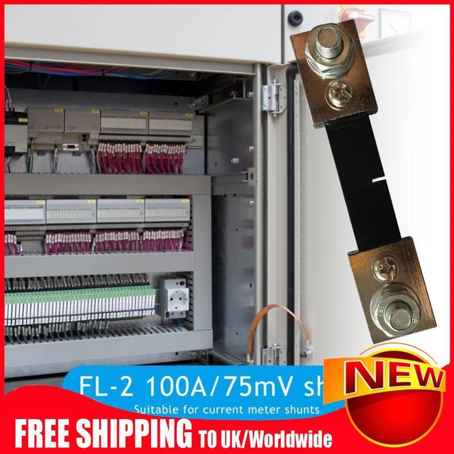 External Shunt FL-2 100A 75mV Current Meter Resister for Digital Wattmeter Meter