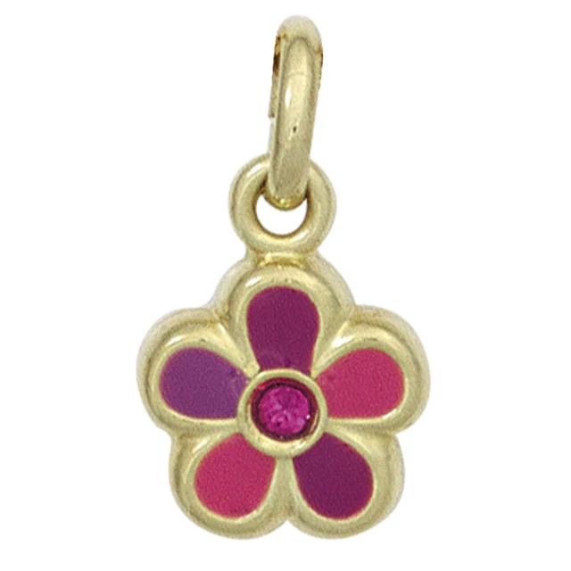 JOBO  "42937" Kinder Anhänger Blume 333 Gold Gelbgold Kinderanhänger