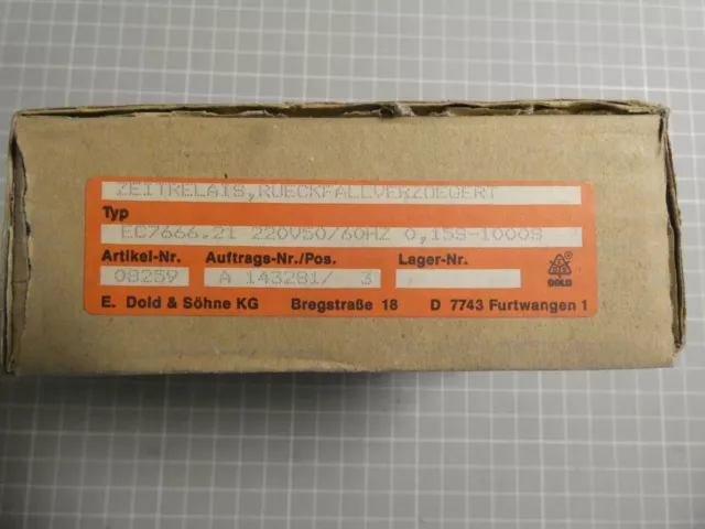 1 x relè temporale Dold & Söhne, ritardato ricaduta; EC7666.21; 0,15s-1000s