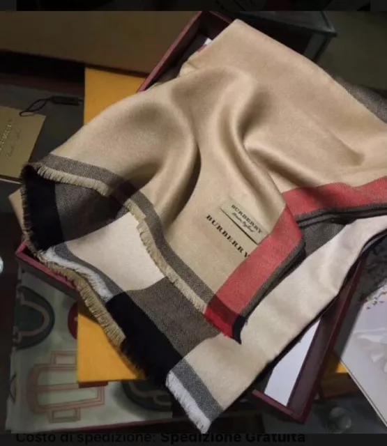 Sciarpa burberry on sale uomo outlet