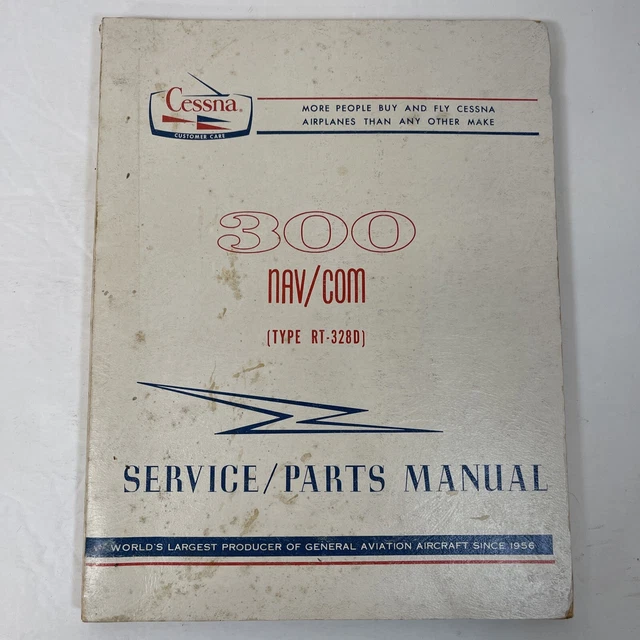 CESSNA 300 NAV/COM Type RT-528E-1 Service Parts Manual Book Diagrams ...