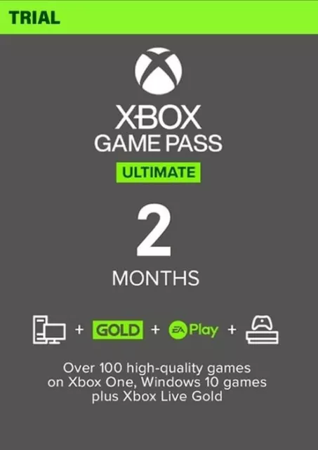 2 Months Xbox  Game Pass Ultimate Trial |New Users Only|VPN|Email Delivery
