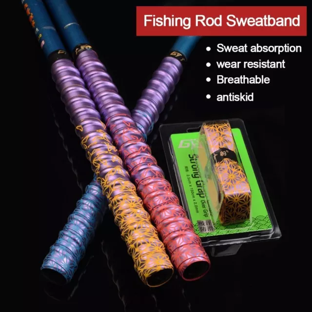 Thickened Fishing Rod Sweatband Anti Slip Tennis Overgrip  Fishing Rod