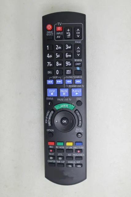 Remote Control For Panasonic N2QAYB000273 DMR-EZ28 DMR-PWT520GL Blu-Ray DISC