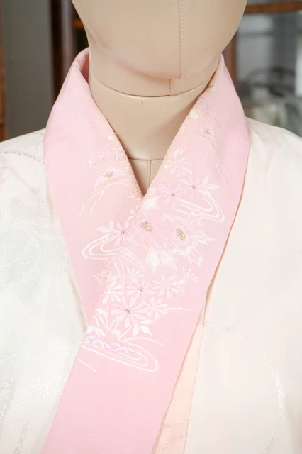 Dear Vanilla Japanese Juban Undergown Women's Kimono Genuine Vintage Mint 3