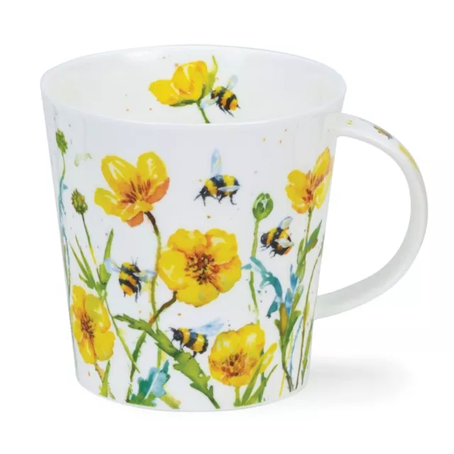 Dunoon Busy Bees Buttercup Abejas Butterblume Taza de Té Café 0,48L