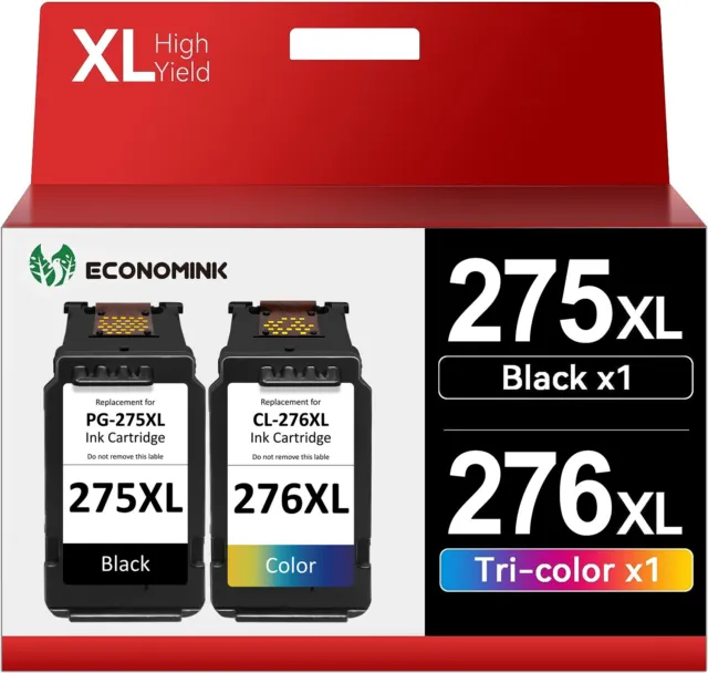 PG-275XL CL-276XL Ink Cartridge Compatible with Canon PIXMA TS3500 TS3522 TS3520