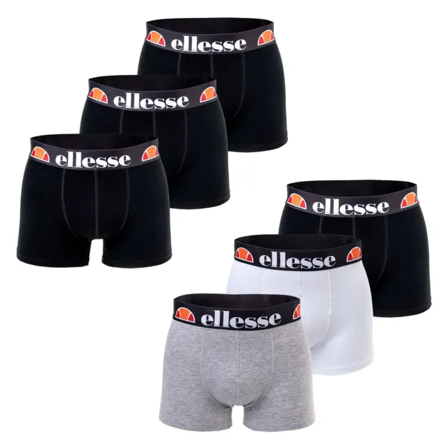 ellesse Herren Boxer Shorts GRILLO, 3er Pack - Trunks, Logo, Cotton Stretch S...