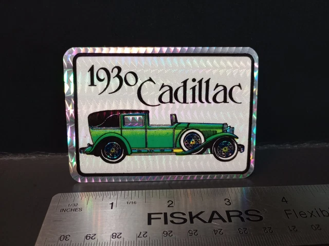 VINTAGE STICKERS CADILLAC Prism Vending Machine Sticker 1930 VTG 80s