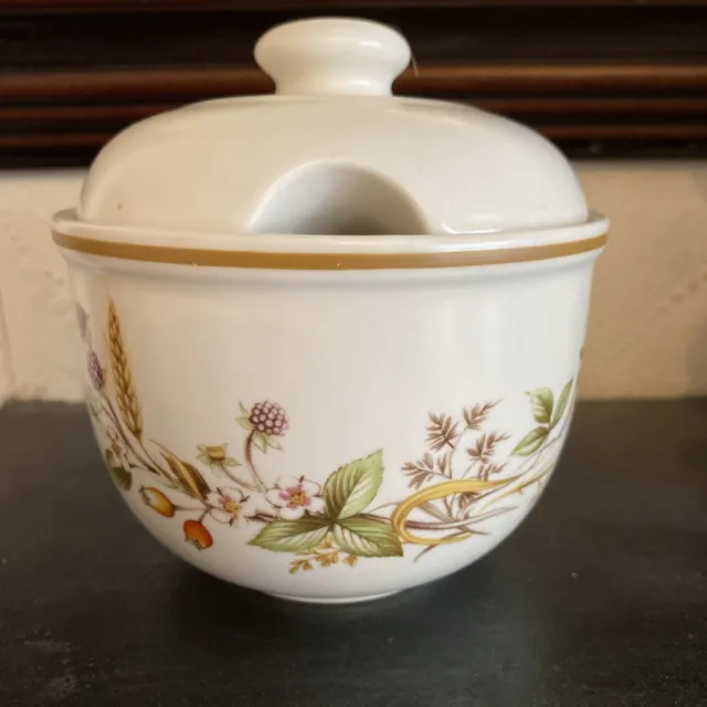 vintage Saint Michael Marks & Spencer harvest sugar bowl with lid