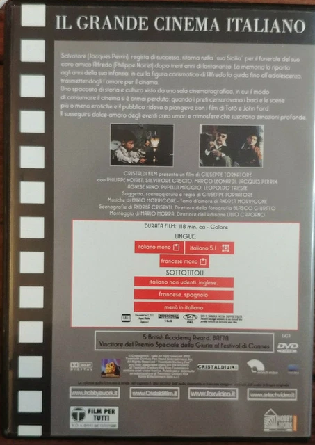 DVD - LIVRET ITALIEN - CINEMA PARADISIO - 1989 - G.tornatore - Philippe Noiret 3