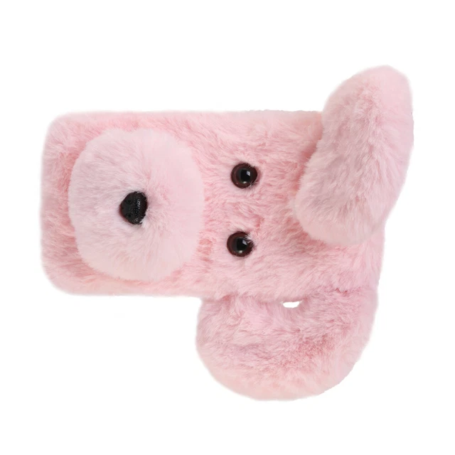 Coque pour téléphone à motifs en peluche douce Mignon Mode Hiver Garder 4