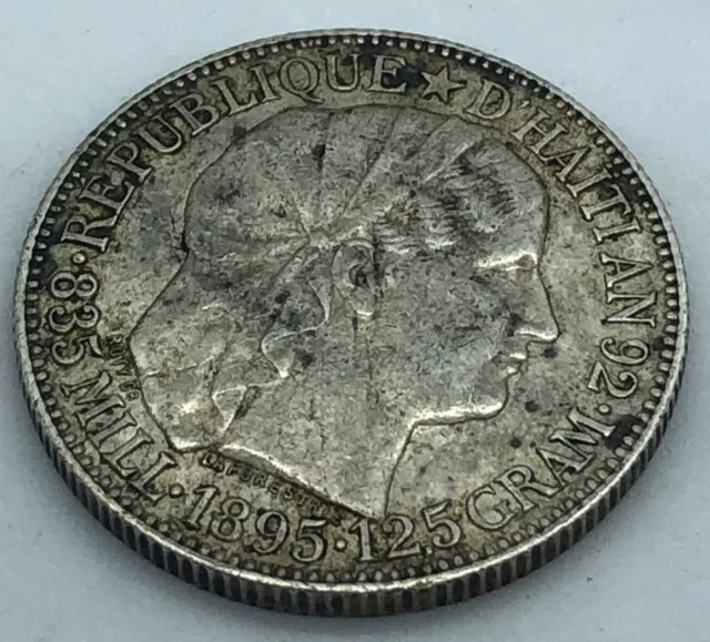 HAITI 1895 50 Centimes XF - Original patina 3