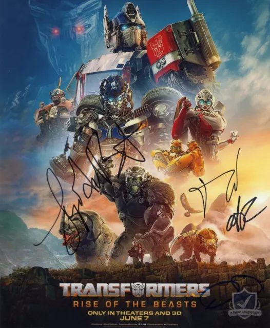 Transformers Rise of the Beasts Multi Signed 10x8 Photo OnlineCOA AFTAL #12