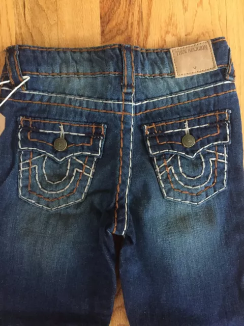 True Religion Boys Ricky Super T Blue Jeans Size 6 Nwt