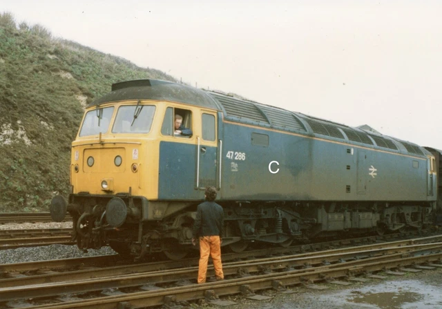BRITISH RAILWAY B.R Photograph - Class 47 47286 At Dover Town Yard 28 ...