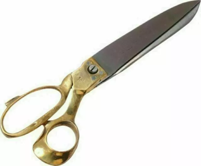 Heavy Duty Professional Tailor Clothing Cutting Scissors Brass Handle Super 10in