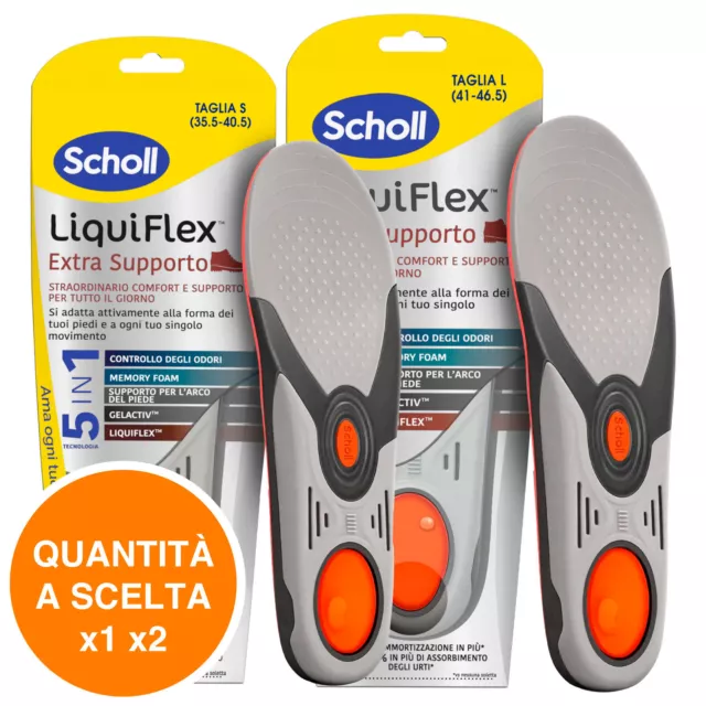 Scholl LiquiFlex Plantari Extra Supporto Comfort Giornaliero Scarpe da Lavoro