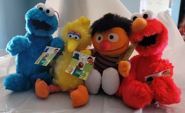 Vintage Sesame Street Plush Lot Of 4 Nanco 10"-12" Jim Hensons' Muppets 2003 NWT