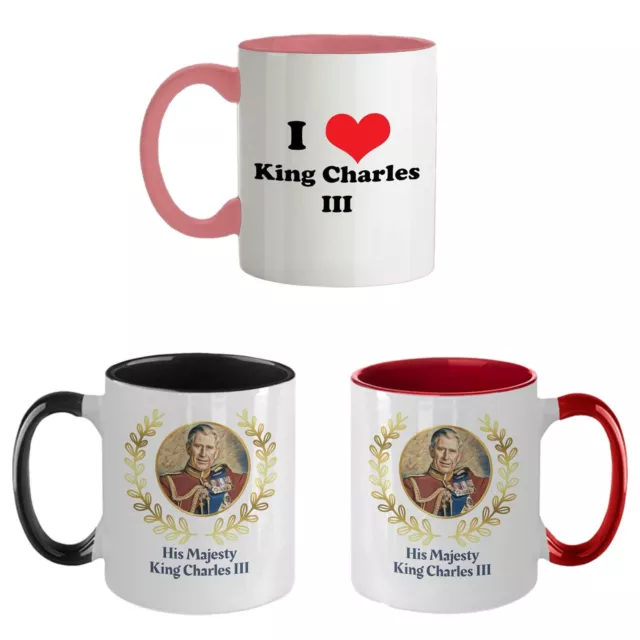 King Charles Coronation Mug 350ml His Majesty King Charles Ceramic Tea Cup