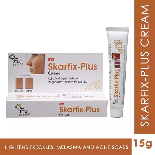Fixderma Skarfix Plus Cream Lightens freckles, melasma and acne scar 15 gm