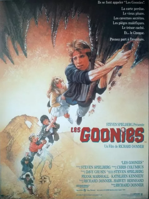 LES GOONIES Affiche Cinéma Originale ROULEE 53x40 Movie Poster Richard Donner