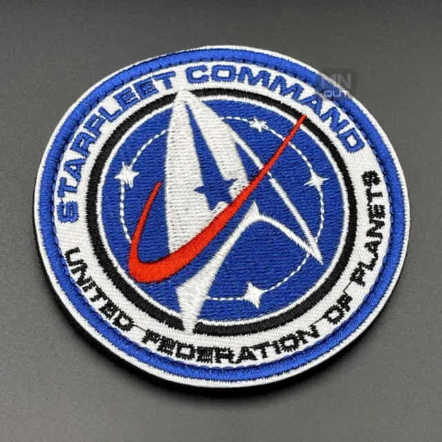 Starfleet Command Patch Hook & Loop Star Trek Airsoft Morale Crest Emblem Badge 3