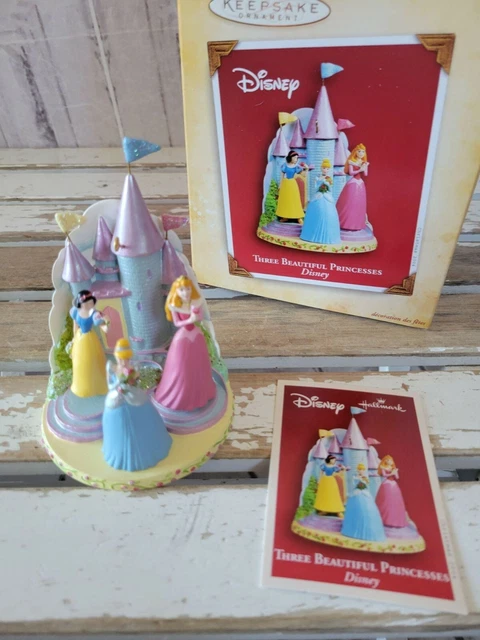 Hallmark three beautiful princesses Disney 2004 ornament Xmas holiday tree