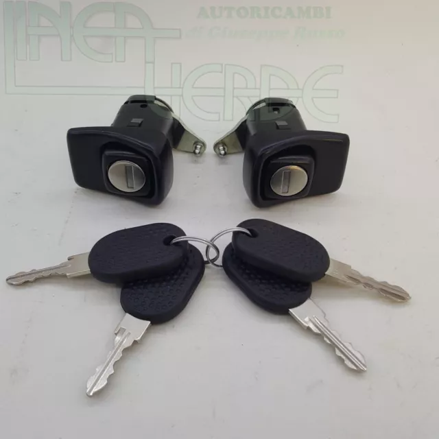 Coppia Pulsanti Serratura Porte Anteriori Per 7652404 Fiat Panda Tt Dal 85 Al 03